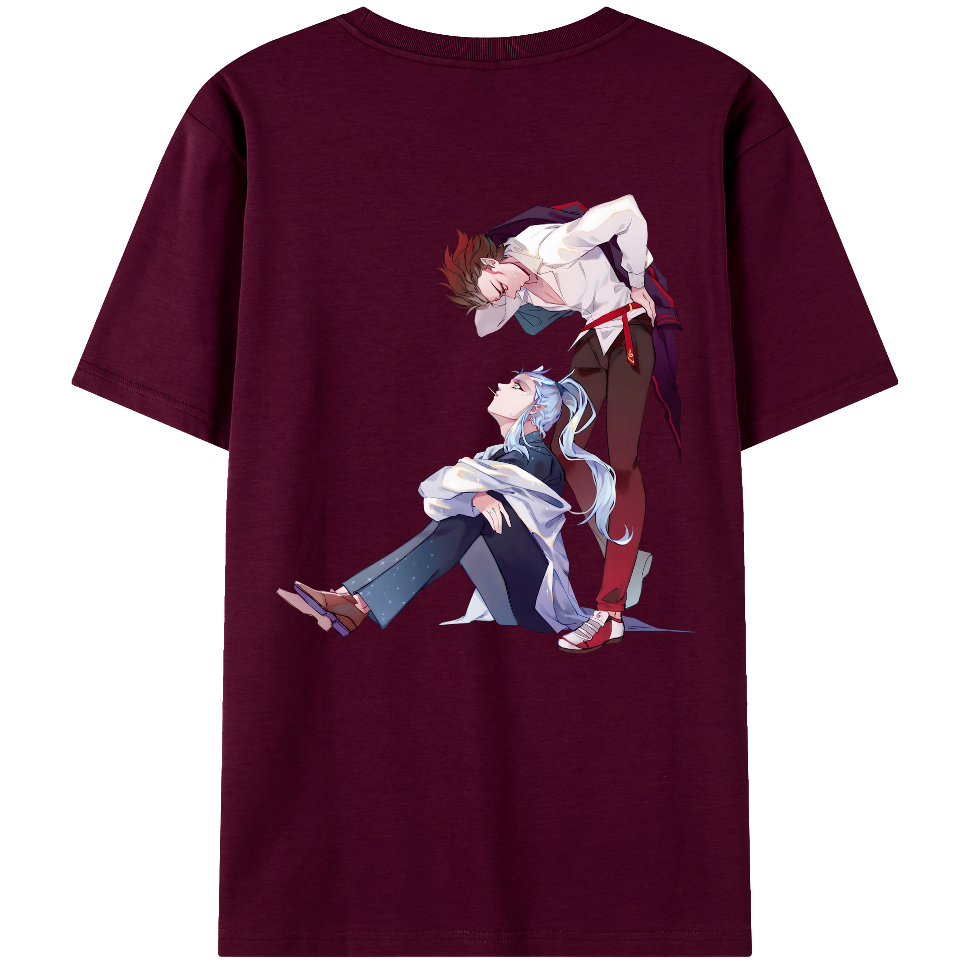 （画像用） Ne Zha 2 ナタ 魔童の大暴れ レディース半袖Tシャツ(バックプリント)